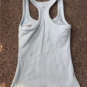 ALO Yoga Women's Soft Blue Racerback Tank Top Size Small